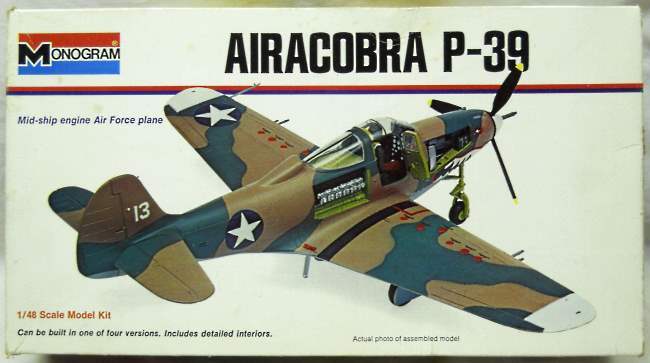 Monogram 1/48 Bell P-39 Airacobra - White Box Issue, 6844 plastic model kit